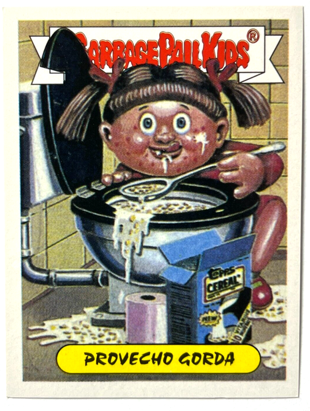 1988 Garbage Pail Kids Cornelia Flake Sticker Reedition #017 Peru Edition