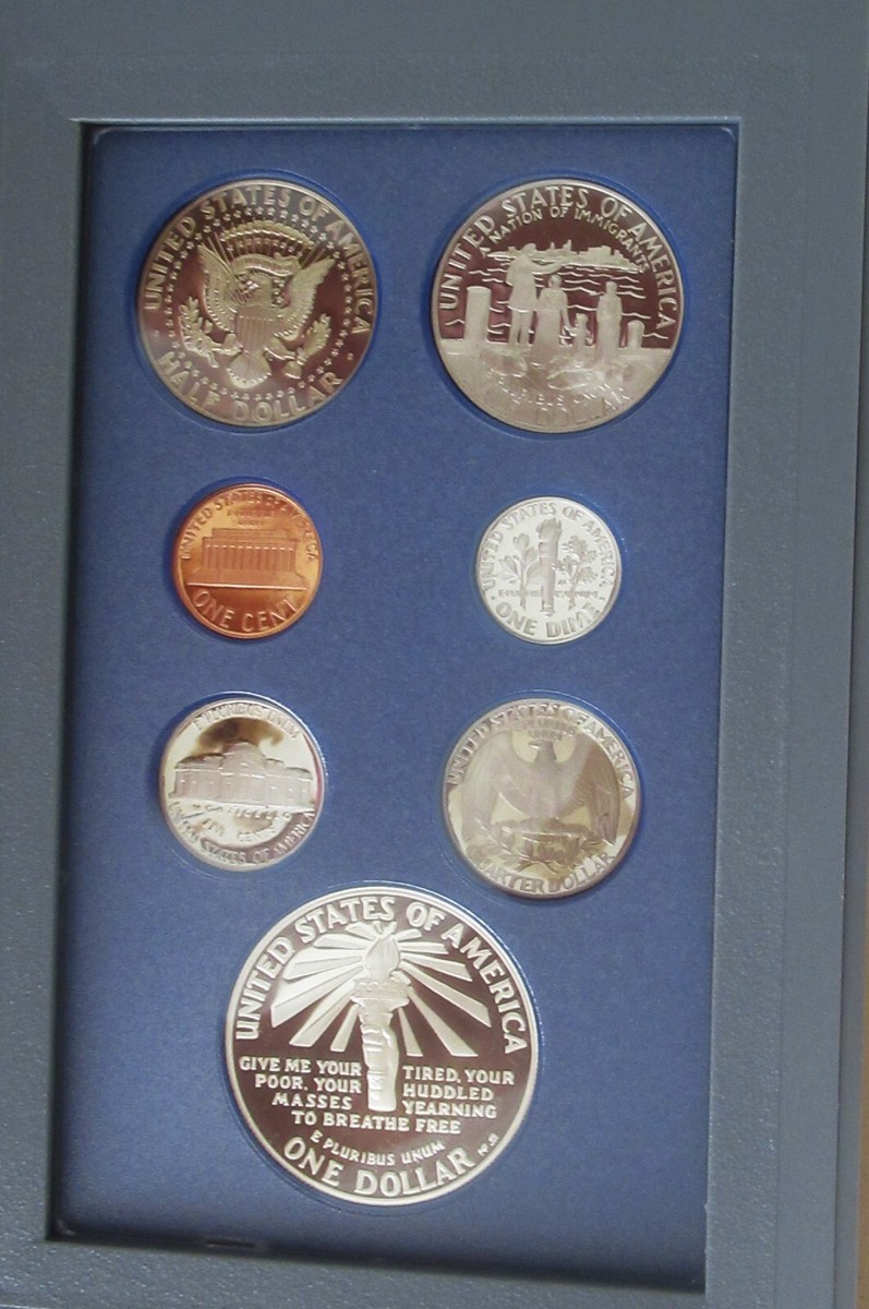 コレクション 1986 United States Proof Coin Set 1986 Prestige Set - First of Its Kind Online