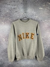 VINTAGE NIKE COTTON MEN'S TRAC KSUIT SWEATSHIRT SWEATPANTS BIG LOGO 90S SIZE S