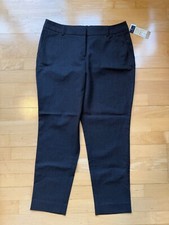 NWT Pendleton 100 Virgin Wool Pants Women's Sz 10 Petite Black Slacks Classic