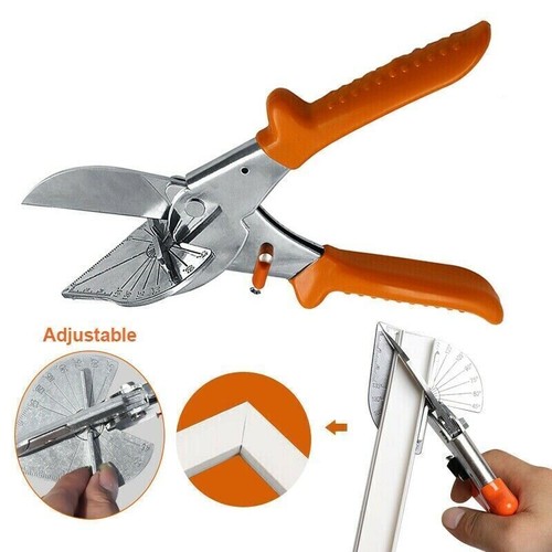 45° -135° Multi Angle Miter Shear Multi Angle Trim Cutter Cutting Plastic Orange - Picture 7 of 14