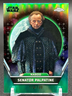 2024 Topps Star Wars Hyperspace Senator Palpatine Aqua Refractor /199