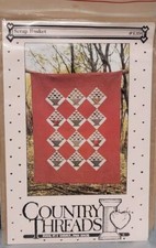 Country Threads "SCRAP BASKET" 139 Two Sizes - Double or Queen Quilt Pattern