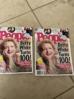 BETTY WHITE TURNS 100 EXCLUSIVE  OLD PEOPLE MAGAZINE JAN 2022