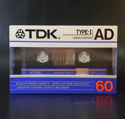 TDK Vintage Cassette AD60 Brand New 1986 | eBay