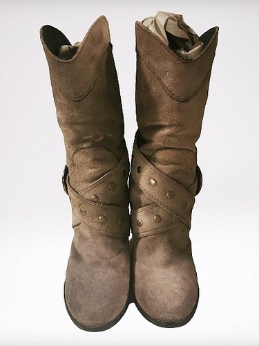 Stivali Texani Traforati Estivi in Pelle Cipria Made in Italy - KikkiLine