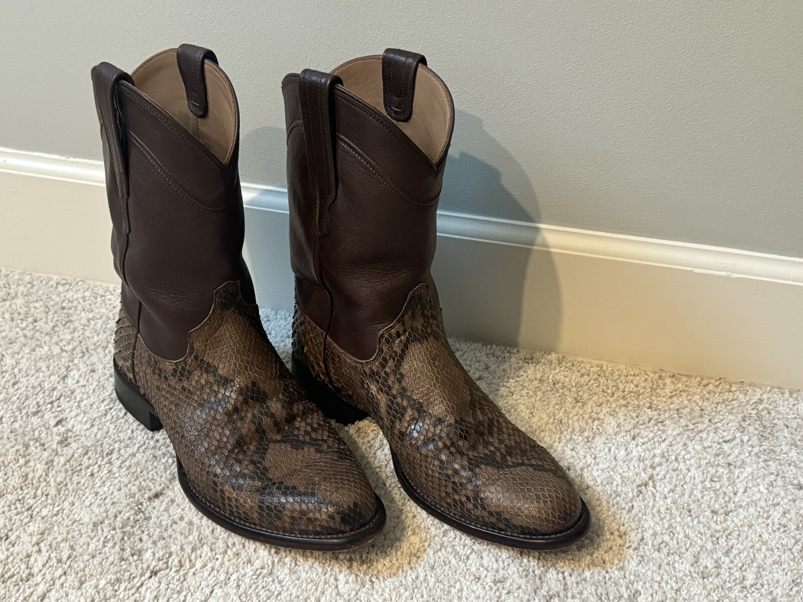 Tecovas - The Boone - Saddle python - 8.5D - image 1