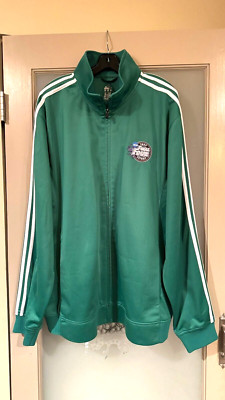 ADIDAS NCAA DETROIT 20009 FINAL FOUR GREEN THREE STRIPE JACKET MEN'S SIZE XL