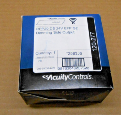 NEW ACUITY RPP20 DS 24V EFP G2 LIGHTING RELAY DIMMING SIDE OUTPUT (100+ AVAIL)