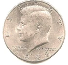 1988 D Kennedy Half Dollar - AU