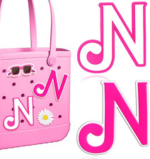 Letter Charms for Bogg Bag A-Z, 2Pcs Alphabet Charm Accessories for Bogg Bag for