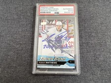 2016-17 Auston Matthews Young Guns YG #201 Signed Auto PSA/DNA Certified 