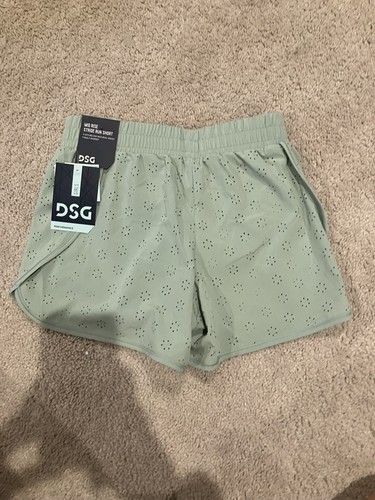 DSG Girls' Mid Rise Stride Run Shorts Floral Summer teal DAG12116PRT - Picture 2 of 4
