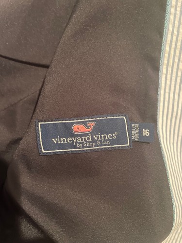 Vineyard Vines Boys Seersucker Blazer size 16 worn once, perfect condition - Picture 2 of 4