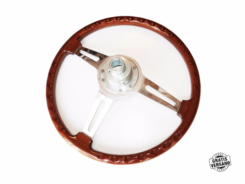 TIPO VOLANTE HELEBORE ALFA ROMEO 105/115 SPIDER GT VOLANTE MADERA 390MM + BUJE Foto 4 de 4