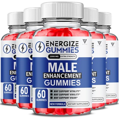 (5 Pack) Energize Gummies, Energize Gummies Max Performance Review (300 Gummies)