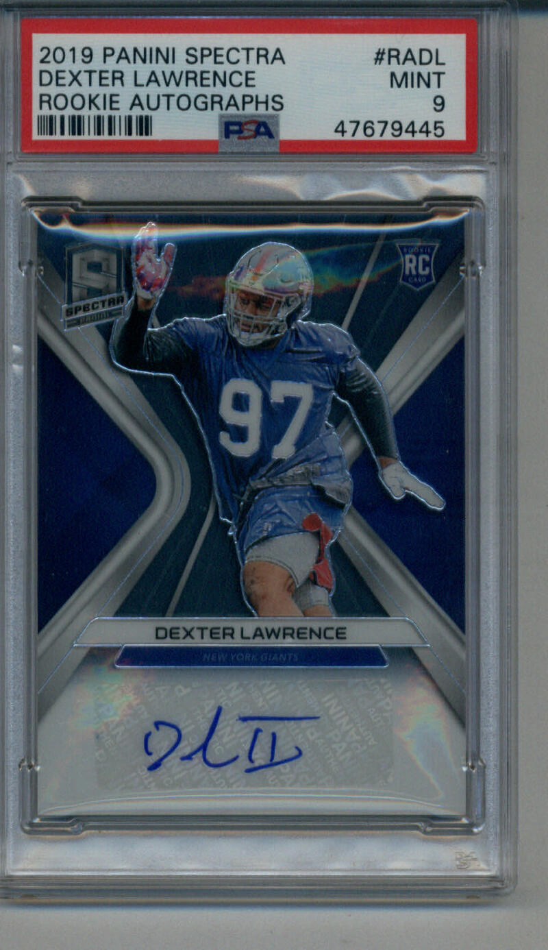 Dexter Lawrence Panini Spectra Rookie Autographs #RADL Base