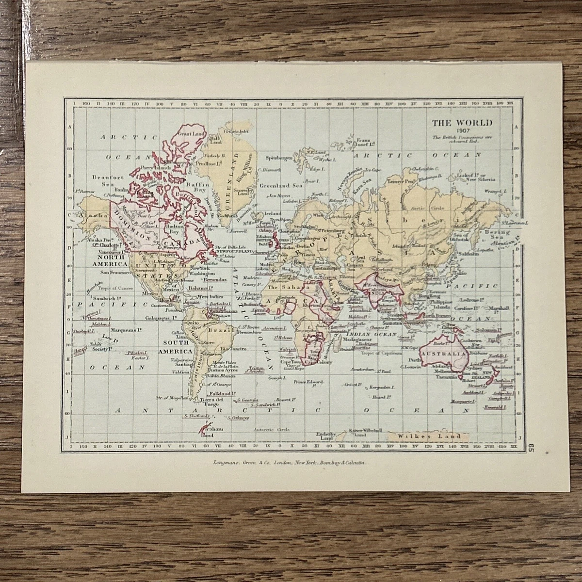 Antique World Maps & Atlases World 1900-1909 Date Range for sale