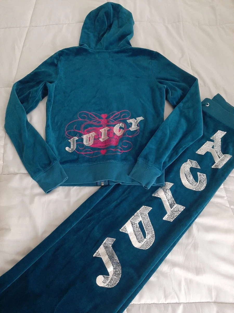 Vintage Juicy Couture Tracksuit Velour 2 Piece Set Y2K Early 2000s