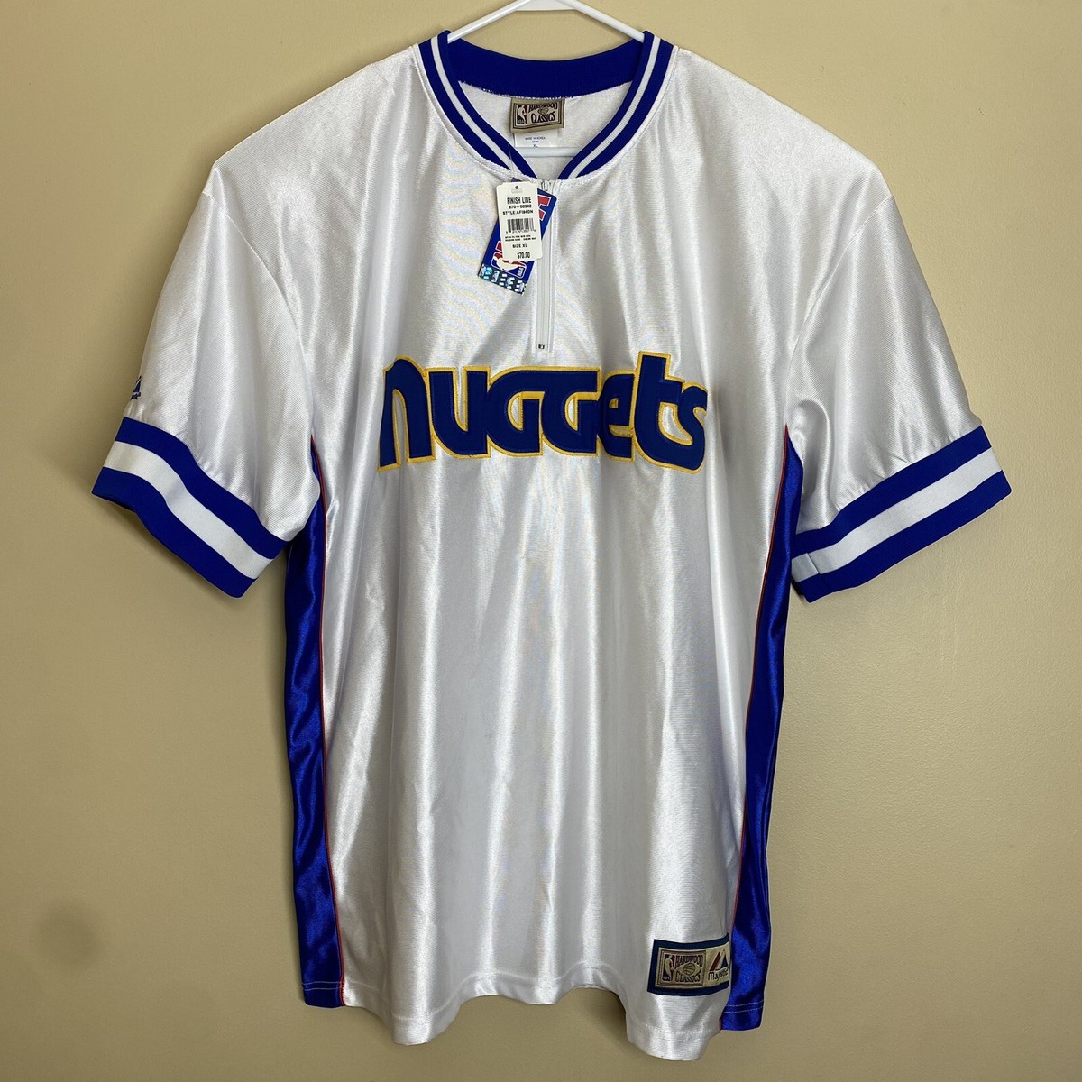 ウェア majestic Hardwood Classics Nuggets Denver Nuggets Hardwood Classics Majestic vintage NBA jersey