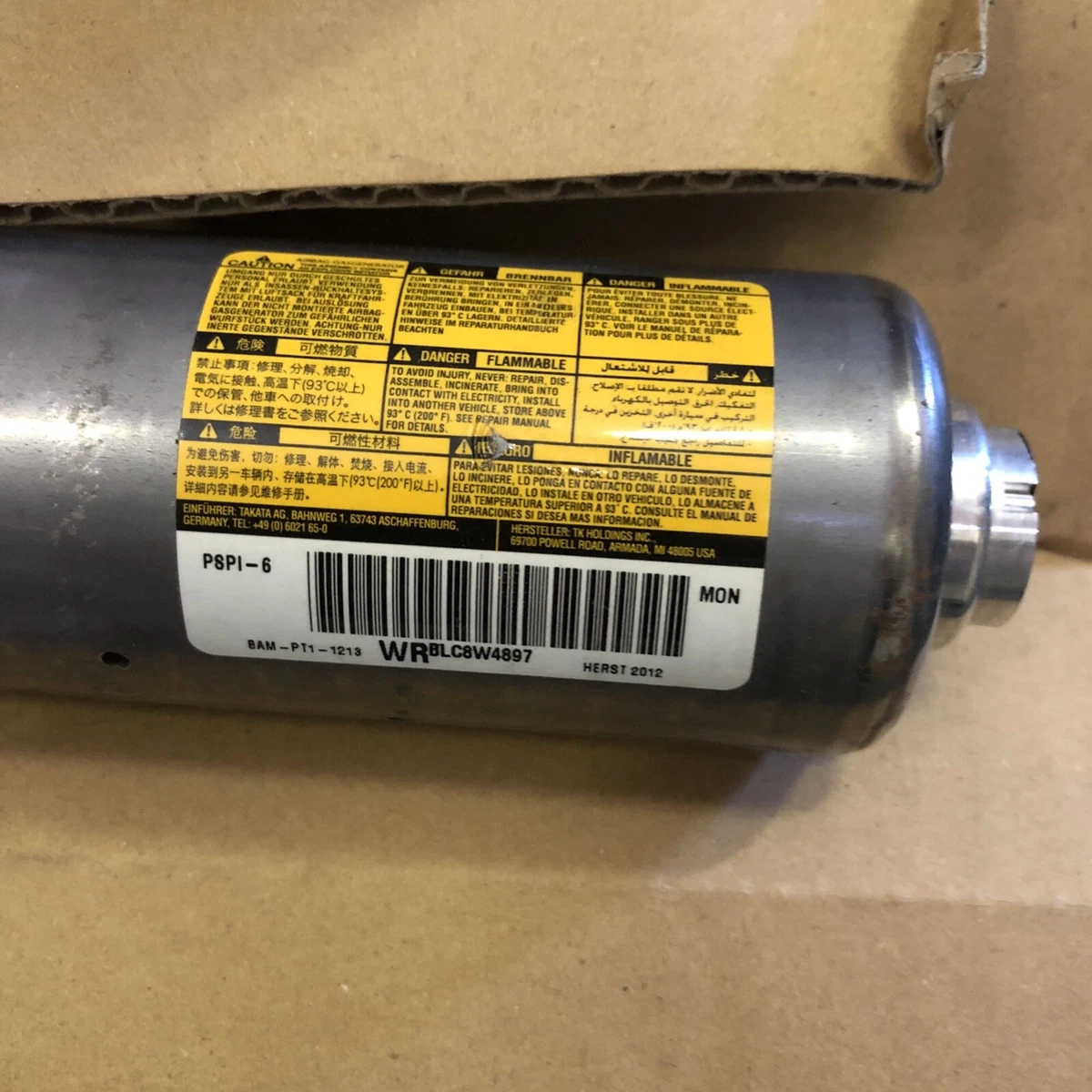 TOYOTA OEM INFLATOR ASSY KIT, 04007-06645 Brand New -8A | eBay