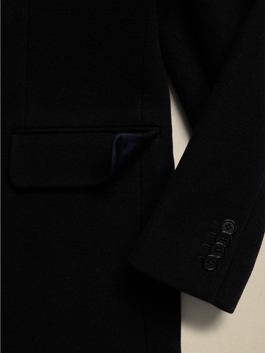 BANANA REPUBLIC Sendero Wool Topcoat LT Large Tall L T | Black #810983 NEW - Picture 6 of 6