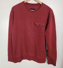 Analog Men's Sz. M Amplify Crewneck Sweatshirt In Deep Red NWT