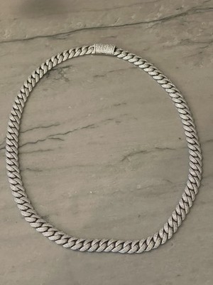925 Silber VVS Simulierte Diamanten Miami Kubanische Blumenfassung
