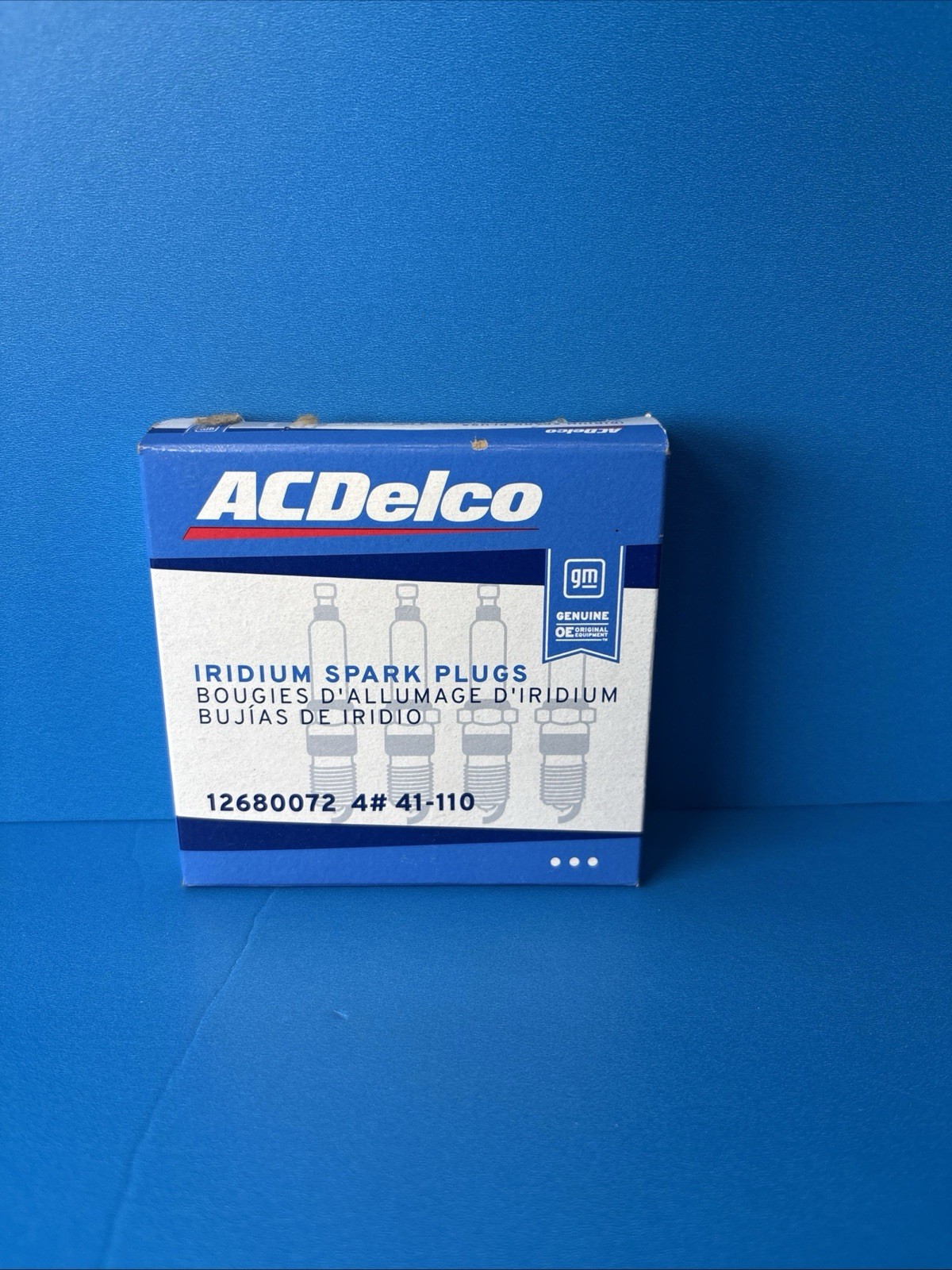 NEW ACDelco Iridium Spark Plugs Set of 4 41-110 Chevrolet GMC 2015-2020