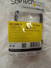 StarTech DVISPL1DD Black 1 ft. DVI-D to 2 x DVI-D Digital Video Splitter Cable
