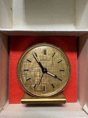 APPELLA Reise Uhr mit Handaufzug/ Wecker Swiss Base Metal 7 Jewels Lever 