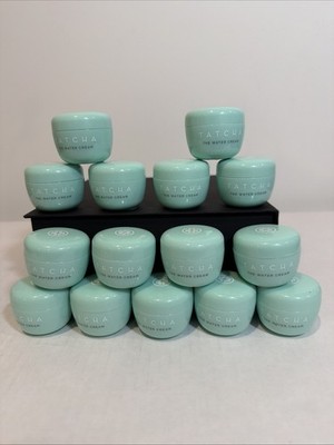 Lot of 15 Tatcha The Water Cream Moisturizer 0.34 oz (10mL) Travel Size/New 