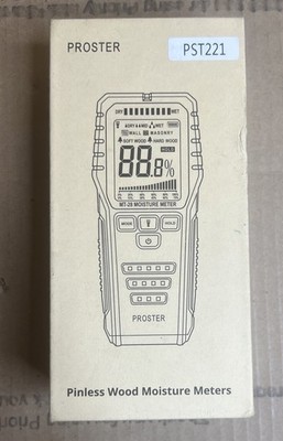 Pinless Wood Moisture Meter, Non-Destructive Detector for Wallboard Masonry