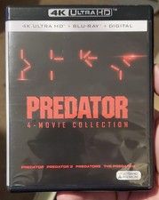 PREDATOR 4-MOVIE COLLECTION 4K UHD BLU-RAY NO SLIPCOVER CULT HORROR 4-DISC OOP
