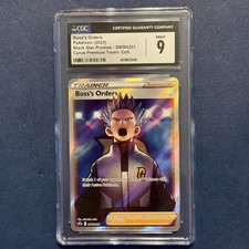 CGC 9 MINT Boss's Orders SWSH251 Black Star Promos Full Art Holo Pokémon 2023 on eBay