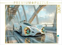 Calvendo Puzzle Futuristic Racing Cars | 1000 Pieces, Finished Size 25.2 × 18.9