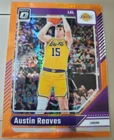 AUSTIN REAVES 2024-25 Panini Optic Orange Prizm Refractor LA LAKERS Card #/299