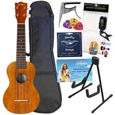 Famous FS-5G Soprano Ukulele Beginner Set