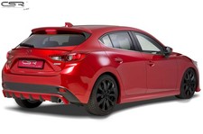 Heck Ansatz Einsatz Spoiler Tuning Diffusor für Mazda 3 Typ BM HA153