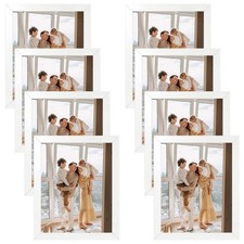 8 x 10 Picture Frames Set of 8, Gallery Wall Frame Set Collage, Thin Tabletop...