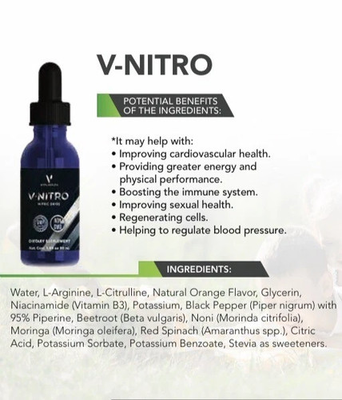 #ad V NITRO VitalHealth Bood Pressure Free Shipping $41.79
