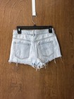 Pacsun High Rise Short Light Wash W/Frayed Hem Size 26 — photo 3