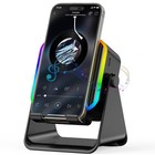 Wireless Induction/Bluetooth Speaker 5-In-1, Phone Stand for IPhone/Android BLK