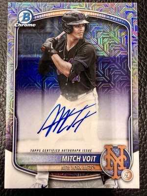 2025 Bowman Draft Mega Box Mitch Voit Auto Mojo Mets #BMA-MV