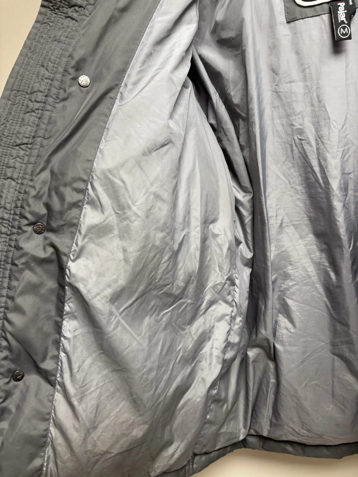 Abrigo parka para mujer Pajar Canada chaqueta con capucha gris medio de piel sintética invierno Foto 4 de 4