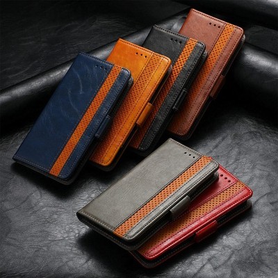 Splice Leather Wallet Phone Case For OPPO Reno 14 15F A6X A60 A80 Find X9 Realme