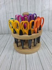 Kraft Edgers Set Of 18 Decorative Craft Scissors With Carousel Holder