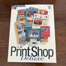 The Print Shop Deluxe Version 6 1998, Windows 95/98 8 CD Set By Br derbund