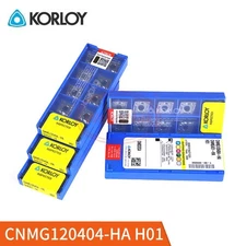 KORLOY CNMG120404-HA H01 Carbide Inserts CNMG431 Cutting Insert 10pcs