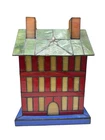 Vintage Stained Glass House Lamp Night Light Tiffany Style Decor